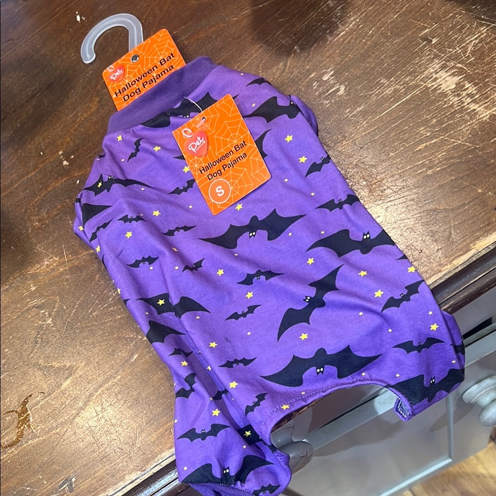Purple Halloween Bat Dog Pajama